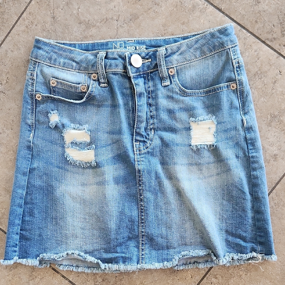 NOBO Blue Jean Mini Skirt
